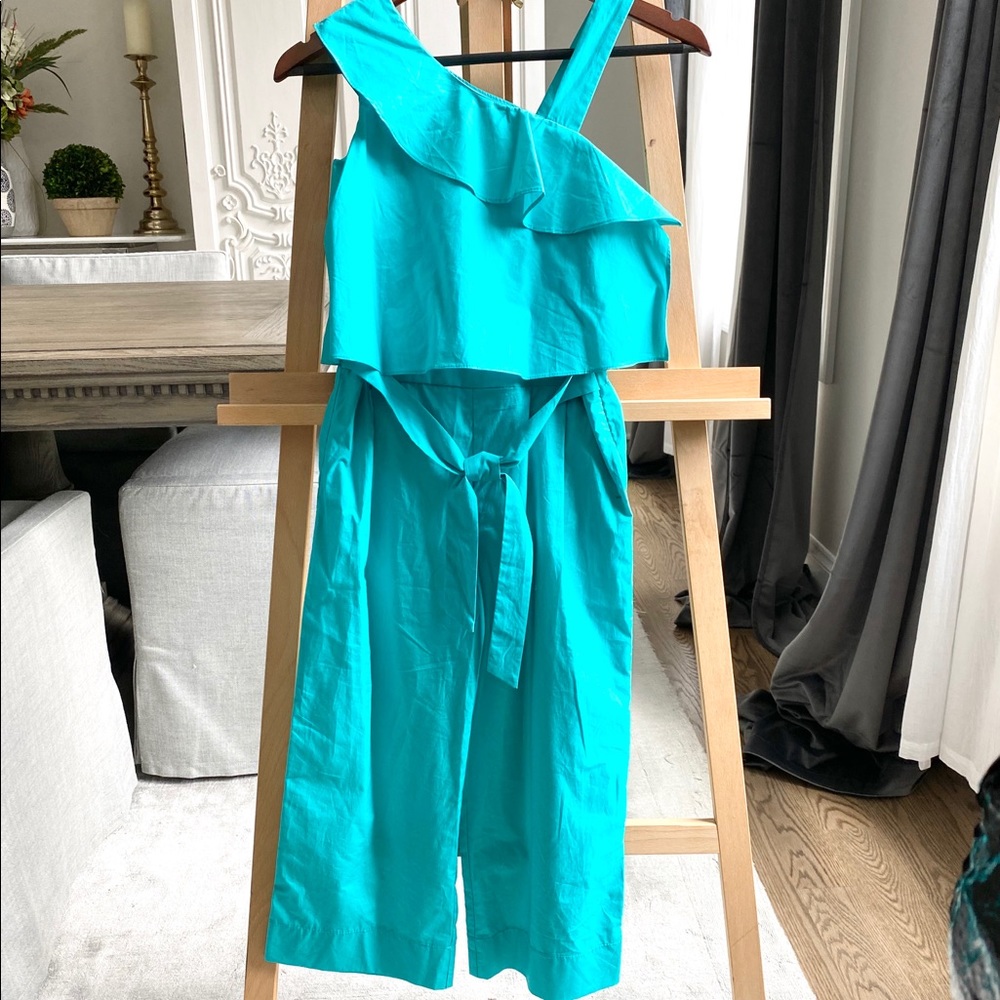 Zara Kids Girl’s Teal Ruffle Jumpsuit